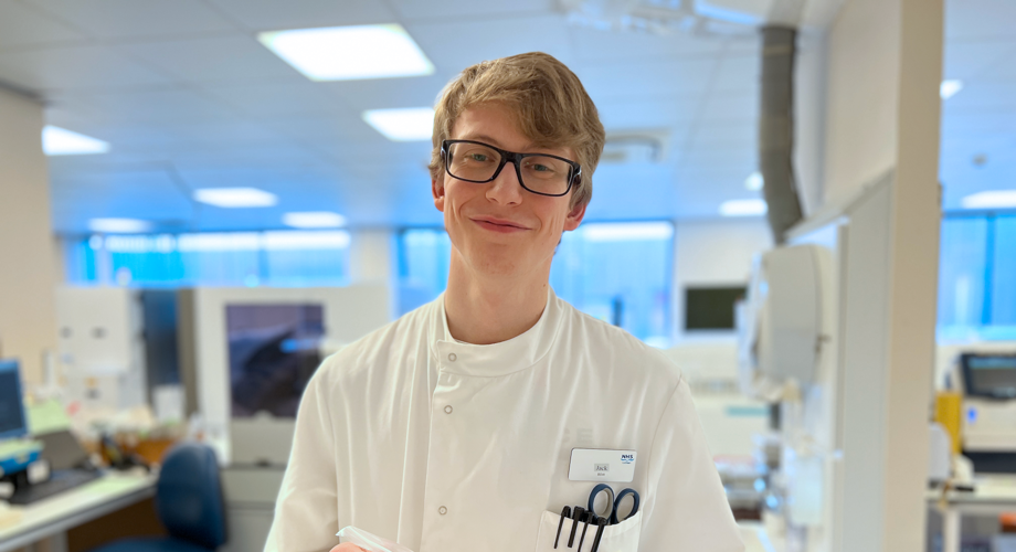 How a pre-employment training programme helped Jack discover a career in healthcare science